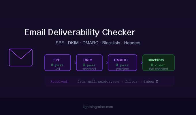 Email Deliverability Tool